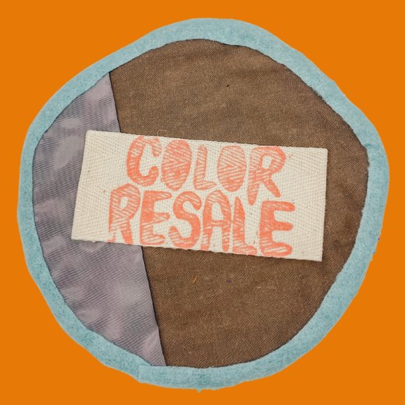 Blueberry Mini Tufted Rug w/ Up-cycled Quilted Back, Handmade by Coco - Picture 2 of 6